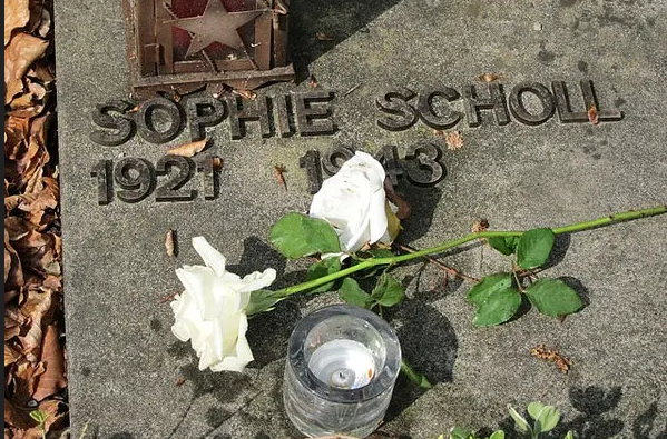 Grave of Sophie Scholl, who died in 1943